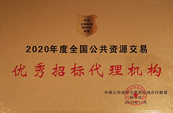 2020年度全國公共資源交易優(yōu)秀招標(biāo)代理機構(gòu)